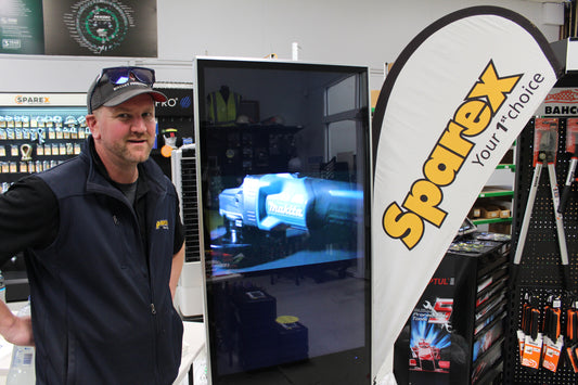 Case Study: Transforming In-Store Marketing for Sparex with Innovative Totem Solutions